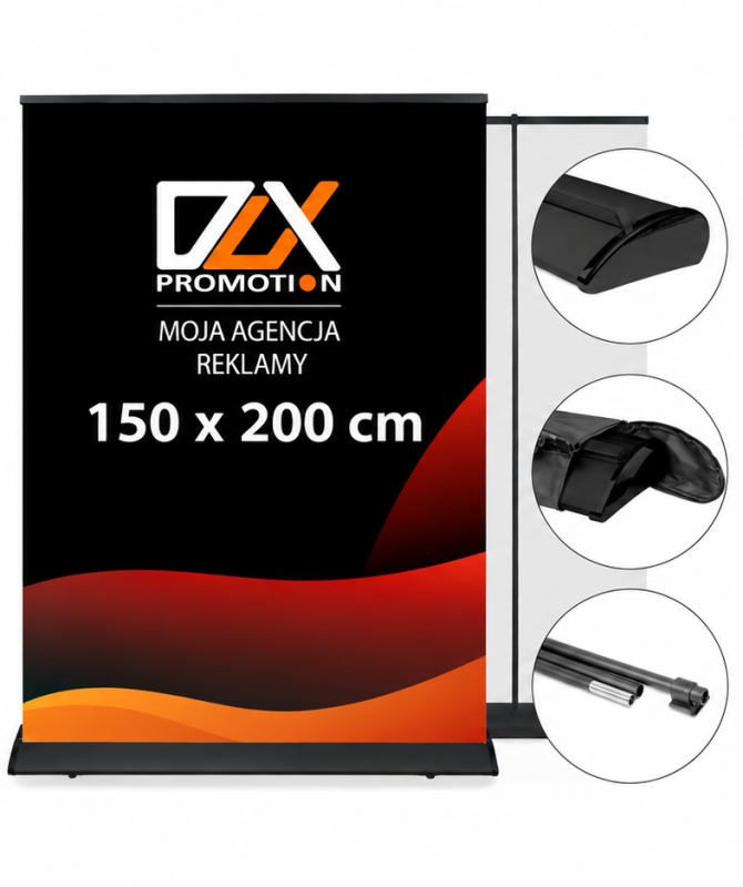 Roll Up Exclusive Black 150x200