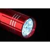 9-diodowa latarka Jewel LED, czerwony