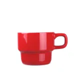 Kubek Astrid czerwony/biały