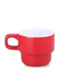 Kubek Astrid czerwony/biały