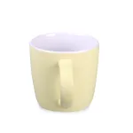 Kubek Handy Velvet sunny yellow/biały