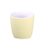 Kubek Handy Velvet sunny yellow/biały