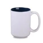 Kubek Nevada Art Solid biały/granatowy