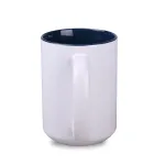 Kubek Nevada Art Solid biały/granatowy