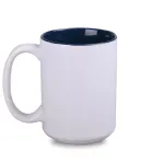 Kubek Nevada Art Solid biały/granatowy