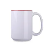 Kubek Nevada Solid biały/czerwony