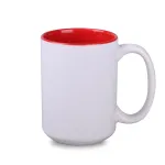 Kubek Nevada Solid biały/czerwony