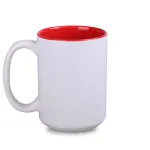 Kubek Nevada Solid biały/czerwony