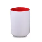 Kubek Nevada Solid biały/czerwony