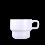 Kubek Astrid Duo biały/jasnoniebieski