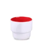 Kubek Astrid Duo biały/czerwony