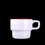 Kubek Astrid Duo biały/czerwony