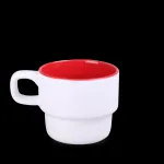 Kubek Astrid Duo biały/czerwony