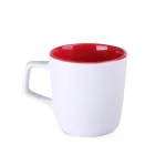Kubek Barrel Pure biało/czerwony