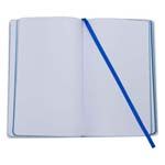 Notes 130x210/80k gładki @, niebieski/biały