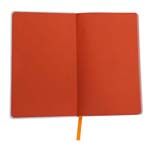 Notes 130x210/80k gładki @, pomarańczowy/biały