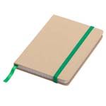 Notatnik 90x140/80k kratka Lisboa Mini, zielony/beżowy