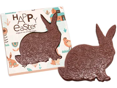 fotografia Czekolada zajączek z ornamentem 