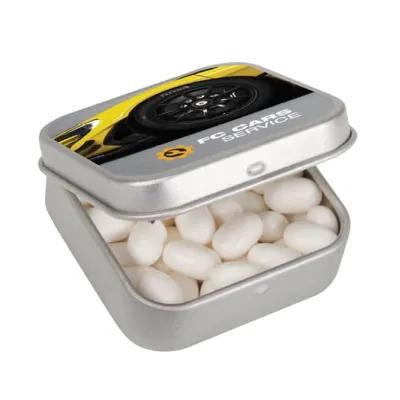 fotografia SŁODYCZE REKLAMOWE PUSZKA KWADRATOWA