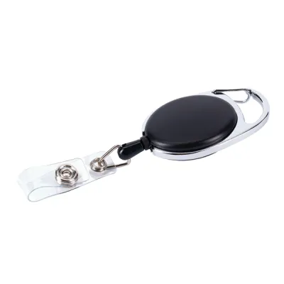 fotografia Ski-pass z karabińczykiem, czarny