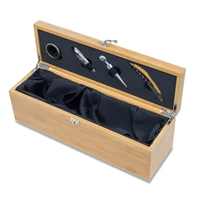 fotografia Skrzynka na wino z akcesoriami Garda, beżowy