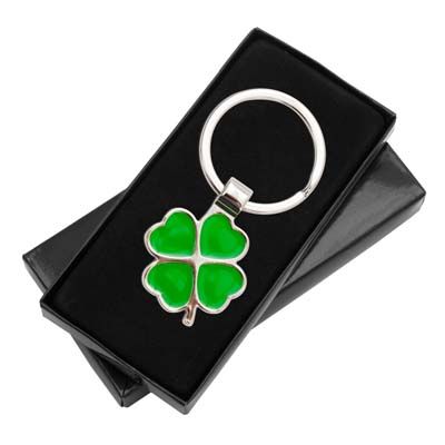 fotografia Brelok Clover Luck, zielony/srebrny