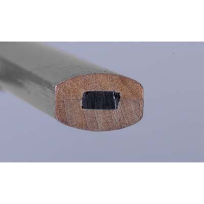 Ołówek stolarski, srebrny