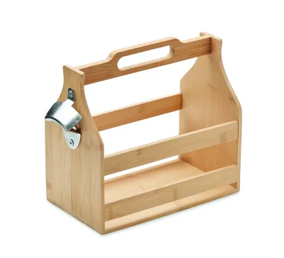 fotografia Skrzynka na 6 piw z bambusa