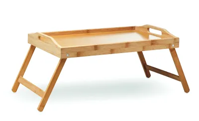 fotografia Składana taca bambusowa