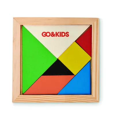 Drewniane puzzle Tangram