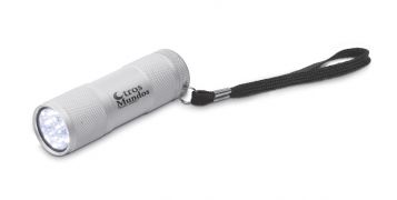 fotografia Metalowa latarka z 9 LED Led Plus